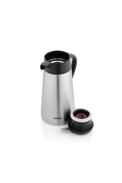 Schafer Kitchenhouse Silver Termos 2 L-ınox - Resim 4