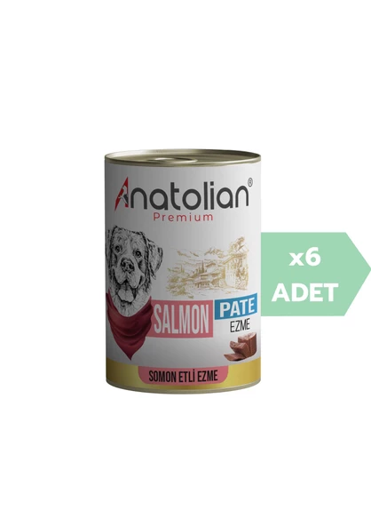 Anatolian Premium Adult Salmon Pate Yetişkin Somonlu Ezme Köpek konservesi 400 gr x 6 Adet ürün görseli 1