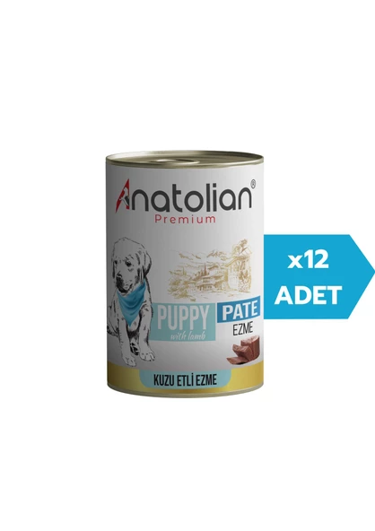 Anatolian Premium Puppy Lamb Pate Kuzulu Ezme yavru köpek konservesi 400 gr x 12 Adet ürün görseli 1