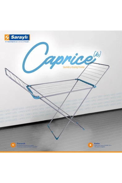 Saraylı Xxx Lady Caprice Kanatlı Çamaşır Kurutma Askısı - Kurutmalık 174x111x55 Cm ürün görseli 1