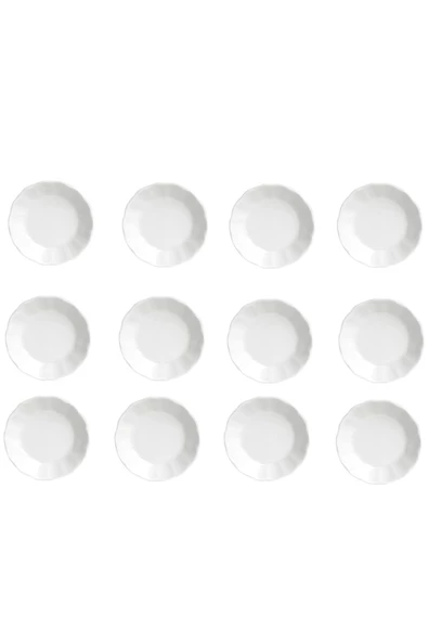 Porland Sade Beyaz  Çay Tabağı 12cm 12'li ürün görseli 1