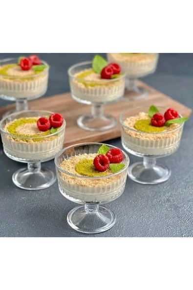 Paşabahçe 51749 6'lı Düz Elysia Dondurmalık ürün görseli 1