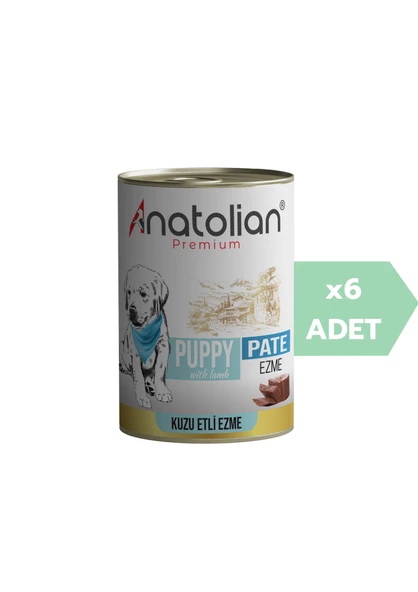 Anatolian Premium Puppy Lamb Pate Kuzulu Ezme yavru köpek konservesi 400 gr x 6 Adet ürün görseli 1