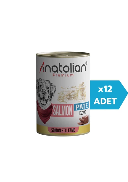Anatolian Premium Adult Salmon Pate Yetişkin Somonlu Ezme Köpek konservesi 400 gr x 12 Adet ürün görseli 1