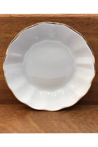 Porland Çay Tabağı 6'lı Sedef Altın Yaldızlı ürün görseli 1