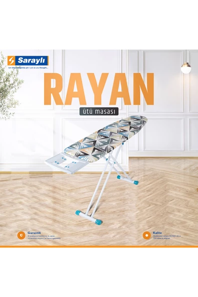 Lady Saraylı Xxx Lady Rayan Ütü Masası Monoblok Tabla 148x38x90 Cm ürün görseli 1