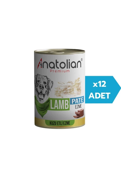 Anatolian Premium Adult Lamb Pate Kuzulu Yetişkin Köpek Ezme Konserve 400 gr x 12 Adet ürün görseli 1