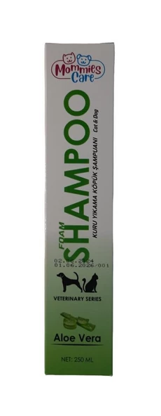 Mommies Care Kedi Köpek Kuru Yıkama Köpük Şampuan Aloe Vera 250 Ml ürün görseli 1