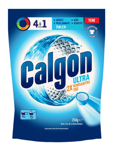 Calgon Çamaşır Makinesi Ultra 2X Kireç Önleyici 250 G ürün görseli 1