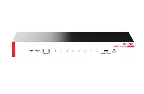 H3C Magic BS210T-HP 8 Port 10/100/1000 Mbps Gigabit PoE+ Switch ürün görseli 1