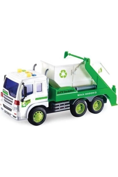 Ctoy Işıklı Sesli Ve Sürtmeli Temizlik Kamyonu 28 Cm ürün görseli 1