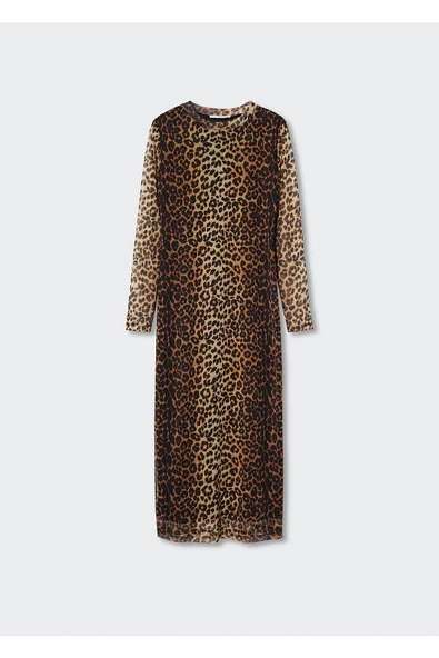 MANGO 37063836 Dresses and jumpsuits Brown ürün görseli 1