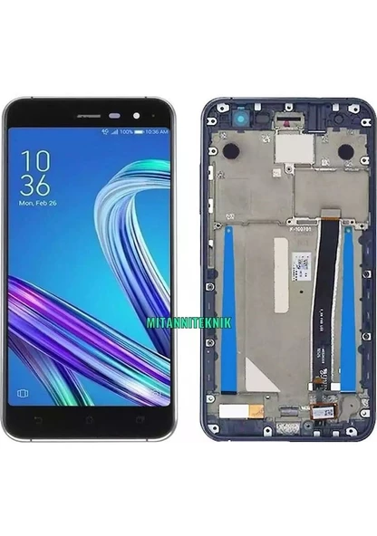 Gmr Asus Uyumlu Zenfone 3 Ze520Kl Lcd Ekran Dokunmatik Full Çıtalı Siyah ürün görseli 1