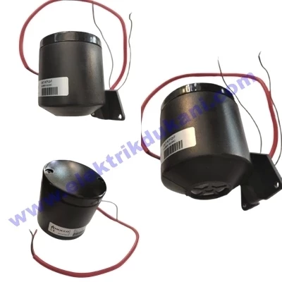 MUCCO Seçilebilir 6 Sesli 85 / 260V AC/DC  Siren Kırmızı ürün görseli 1