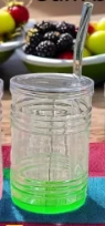 Renkli Cam Pipetli Bardak ürün görseli 1
