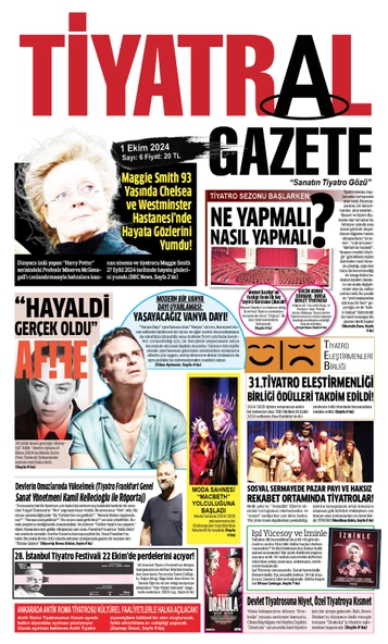 Tiyatral Gazete 6.Sayı Ekim 2024 ürün görseli 1