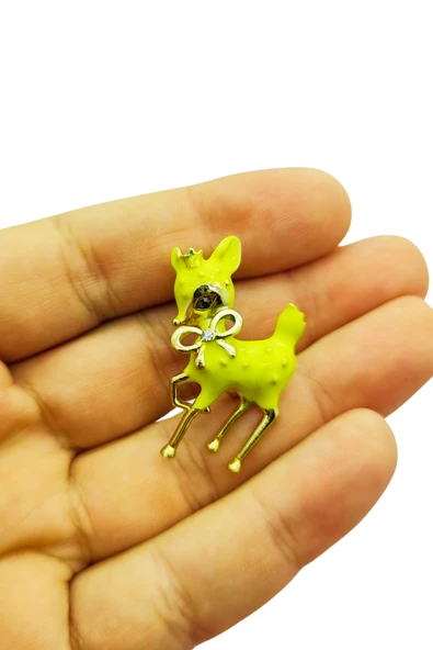 Sarı Bambi Figürlü Broş ürün görseli 1