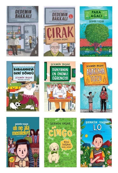Şermin Yaşar Seti 9 Kitap (Abartma Tozu + Dedemin Bakkalı + Çırak + Dünyanın En Önemli Öğrencisi + Babaannem Geri Döndü + Para Ağacı + Lo + Cingo + Oh Ne Ala Memleket) ürün görseli 1