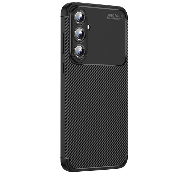 Gpack Samsung Galaxy A16 Kılıf Negro Karbon Kamera Korumalı Silikon ürün görseli 1