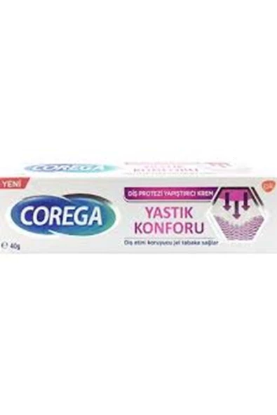 Corega   Diş Protez Yapıştırıcı Krem Yastık Konforu 40 Gram ürün görseli 1