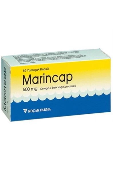 Marincor  Omega 3 Balık Yağı 60 Kapsül 500 mg ürün görseli 1