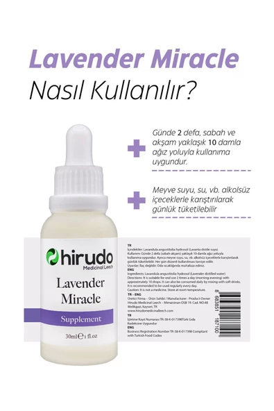 Hirudo Medicinal Leech   Lavender Miracle - Resim 2