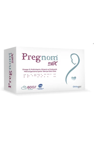 Orthogen   Pregnom Max 60 Soft Jel Kapsül ürün görseli 1