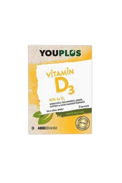 Youplus   Vitamin D3 400ıu Oral Sprey 20 Ml ürün görseli 1