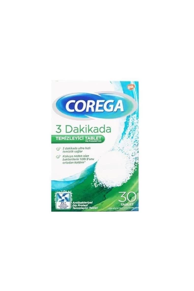 GSK   Corega Diş Protezi Temizleyici 30 Tablet ürün görseli 1