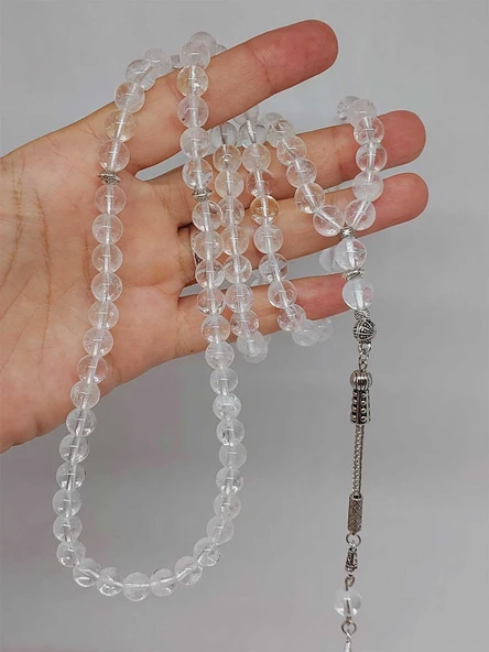 Kristal Kuvars Taşı 99luk Tesbih 8mm (8956) ürün görseli 1