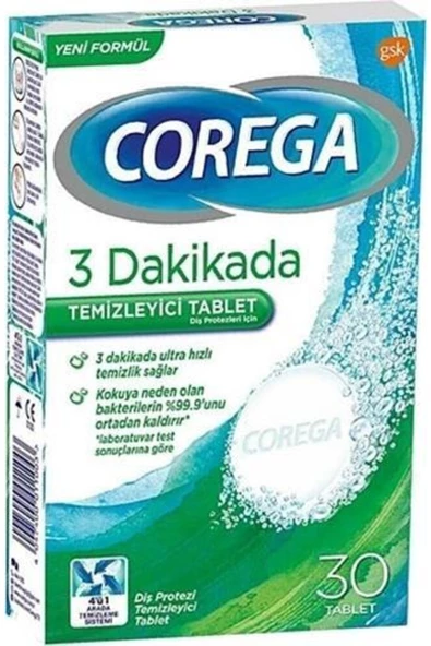 GSK   Corega Diş Protezi Temizleyici 30 Tablet - Resim 2