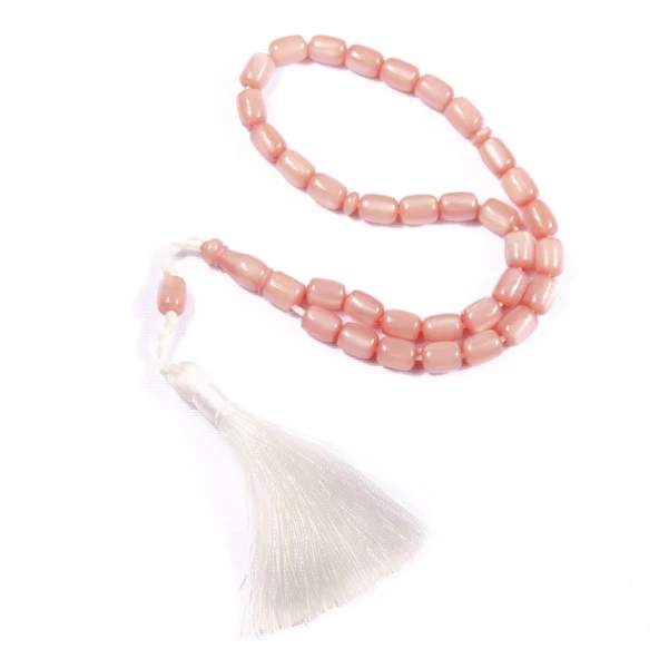 Kapsül Kesim 11x8 mm Simli Katalin Saray Püsküllü Tesbih ürün görseli 1