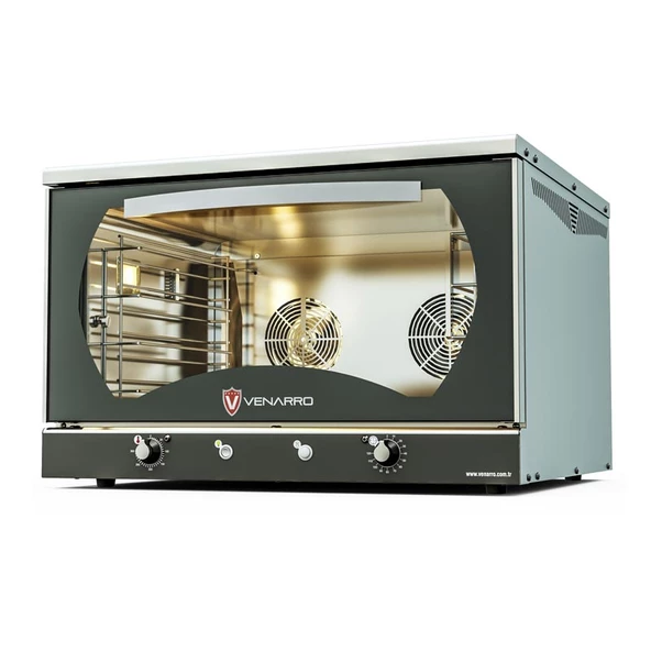 Venarro Caveno DEF-P4 Patisserie Fırın Manuel Elektrikli Buharlı Çift Fanlı 4 Tepsili ürün görseli 1