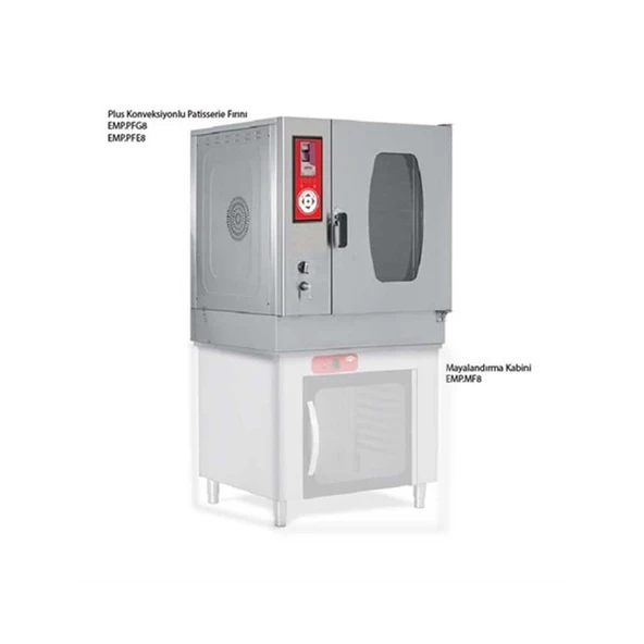 Empero EMP.PFG8 Fırın Konveksiyonlu Patisserie 8*40x60 (gazlı) ürün görseli 1