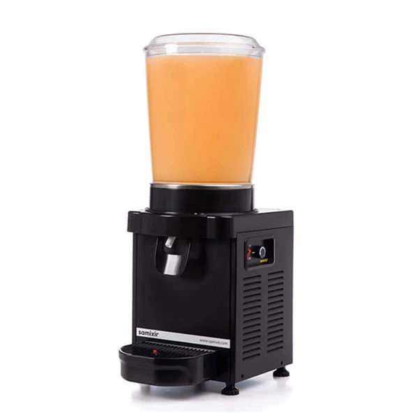 Samixir M10.AB Soğuk İçecek Dispenseri-10 litre-karıştırıcılı-manuel-siyah ürün görseli 1