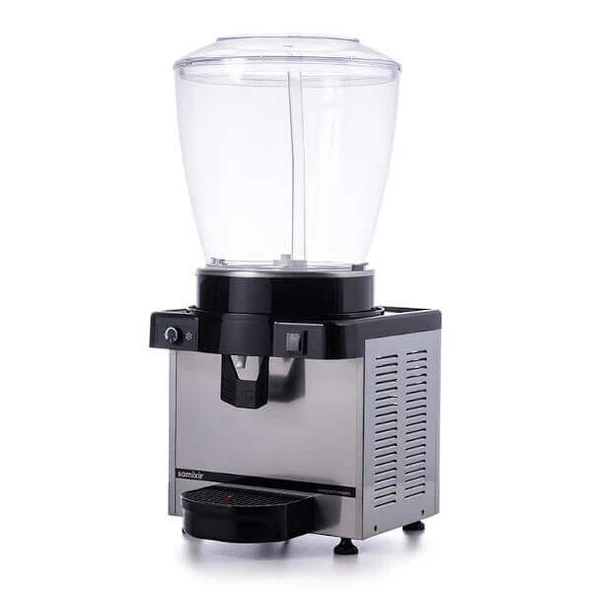 Samixir S22.AI Şerbetlik-22 litre soğuk içecek dispenseri-fıskiyeli-manuel-inox ürün görseli 1