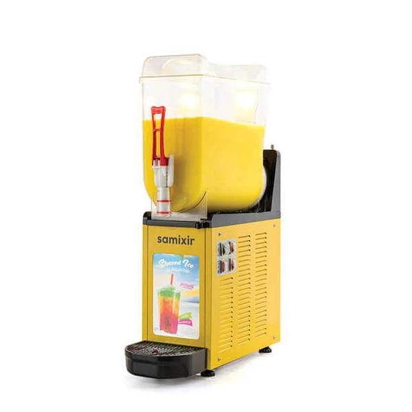 Samixir SLUSH12.YA Slush Mono Allure, Granita, Meyve Suyu Dispenseri, 12 L, Sarı ürün görseli 1