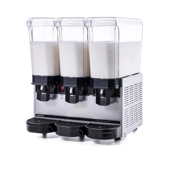 Samixir 60.SMMI Klasik Triple Soğuk İçecek Dispenseri, 20+20+20 L, Fıskiye-Karıştırıcı-Karıştırıcı, Inox ürün görseli 1