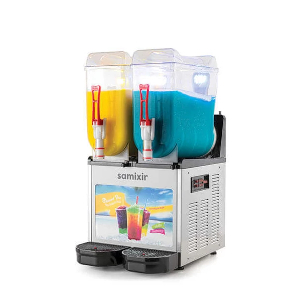 Samixir SLUSH24.IA Slush Twin Allure, Granita,Meyve Suyu Dispenseri,12+12 L,İnox ürün görseli 1