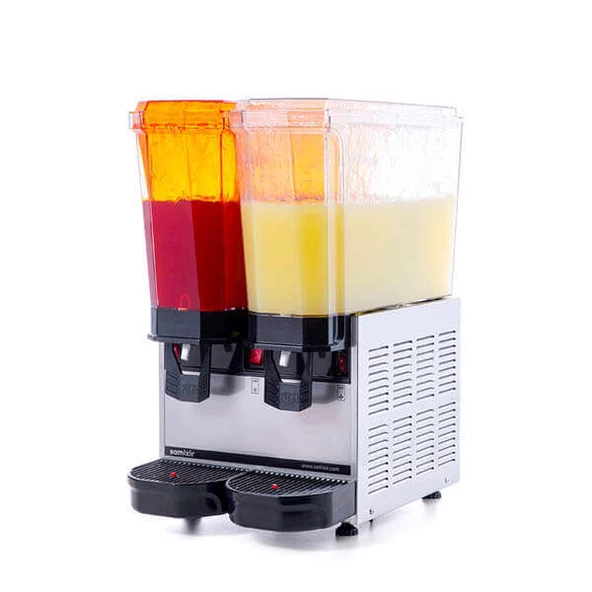 Samixir 40.SSI Klasik Twin Soğuk İçecek Dispenseri, 20+20 L, Fıskiyeli, Inox ürün görseli 1