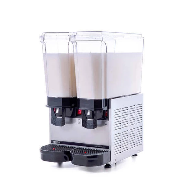 Samixir 40.MMI Klasik Twin Soğuk İçecek Dispenseri, 20+20 L, Karıştırıcılı, Inox ürün görseli 1