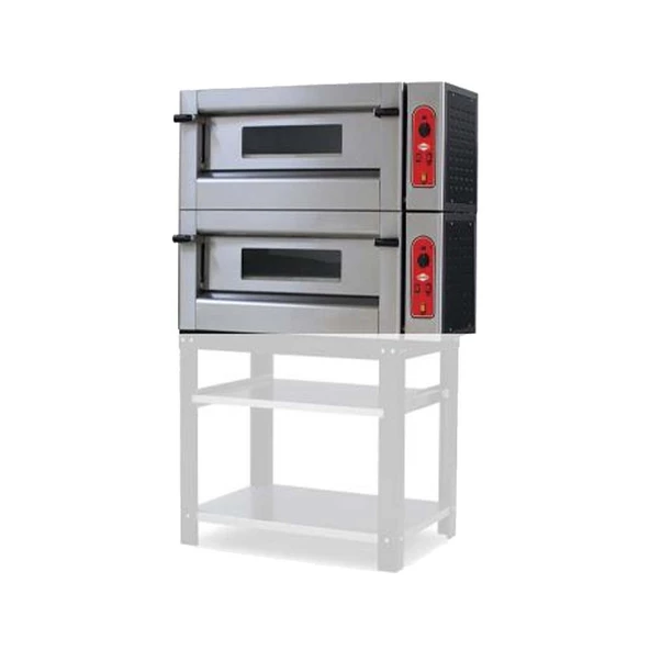Empero EMP.6+6G Pizza Fırını - Gazlı 1400*950*1040 300 Mm*6 ürün görseli 1