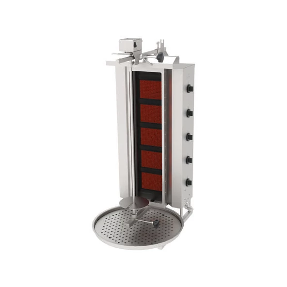 Atalay ADGC-5-U Döner Makineleri Gazlı Camlı Üstten Motorlu - 5 Radyanlı - 230 V ürün görseli 1