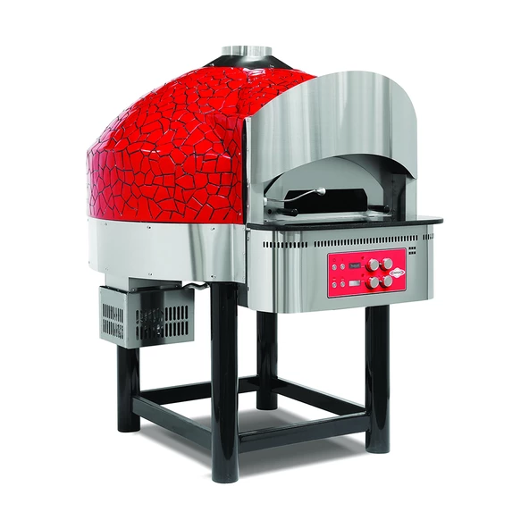 Empero EMP.SPO.03-RB-LPG Sabit Tabanlı Gazlı Pizza Fırını Kırmızı-siyah Lpg ürün görseli 1