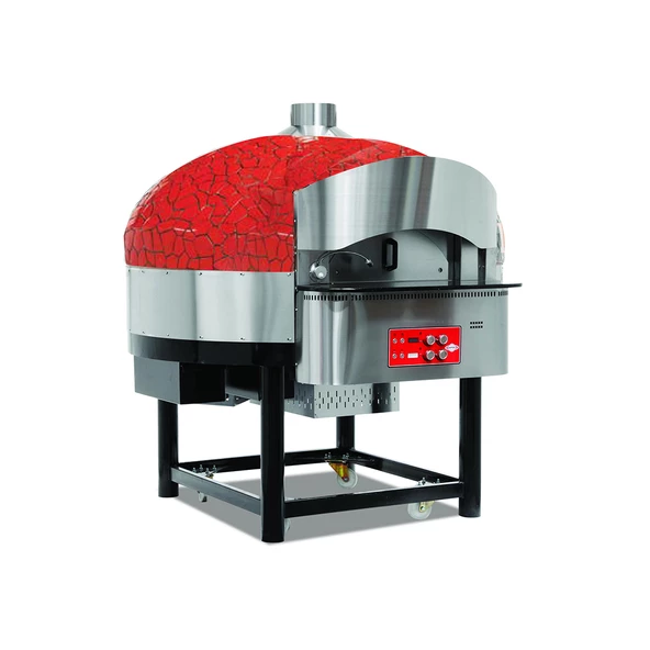 Empero EMP.SPO.02-RB-LPG Pizza Fırını Döner Tabanlı Gazlı Kırmızı-siyah Lpg ürün görseli 1