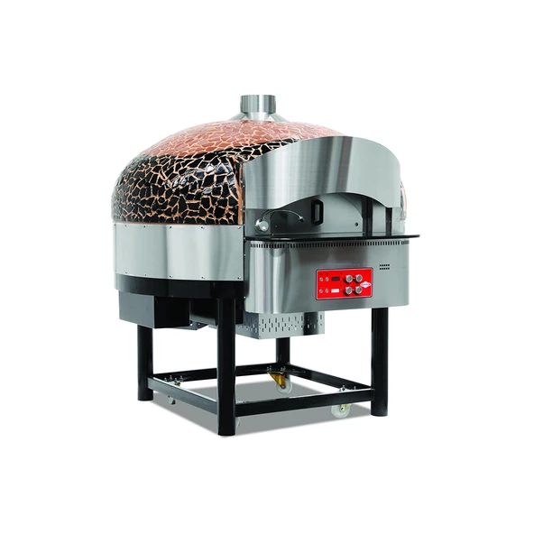 Empero EMP.SPO.02-BB Pizza Fırını Döner Tabanlı Gazlı Kahverengi-siyah ürün görseli 1