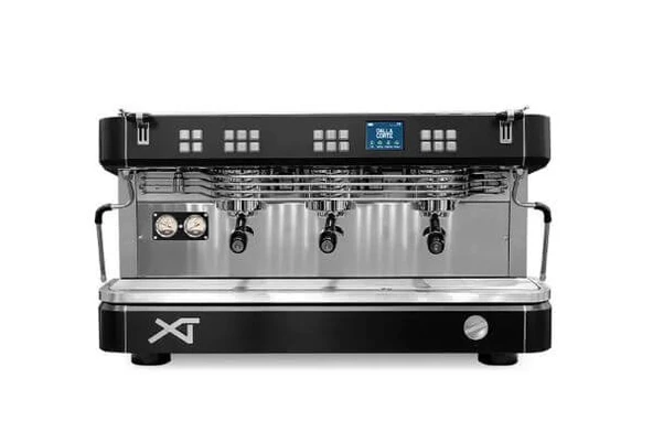 Dalla Corte DCPROXT-3-DD XT Classic (3 Gruplu) Kahve Makinesi, SİYAH-KROM ürün görseli 1