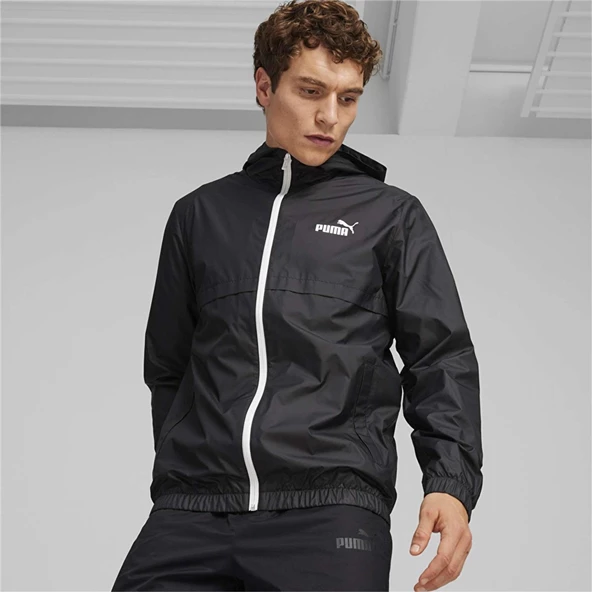 Puma Ess Solid Windbreaker Siyah Erkek Rüzgarlık - 847484 52 ürün görseli 1