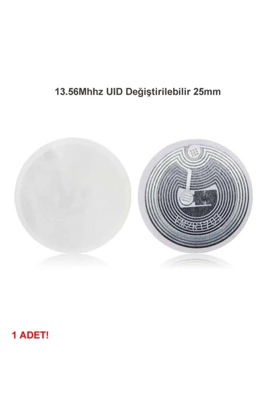 13.56mhz Uıd Değiştirilebilir 25mm Rfid Etiket Nfc Okunabilir Yazılabilir Göstergeç 13.56 Mhz ürün görseli 1