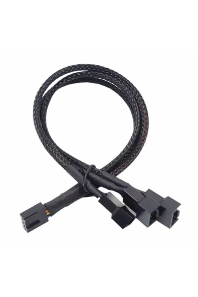 1 to 3 Çoğaltıcı 25cm Fan Uzatma Kablosu Y Tip 4 Pin 3 Pin Bilgisayar Kasa Anakart Ekran Kartı ürün görseli 1